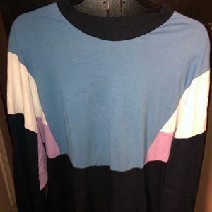 ASOS color block long sleeve t shirt